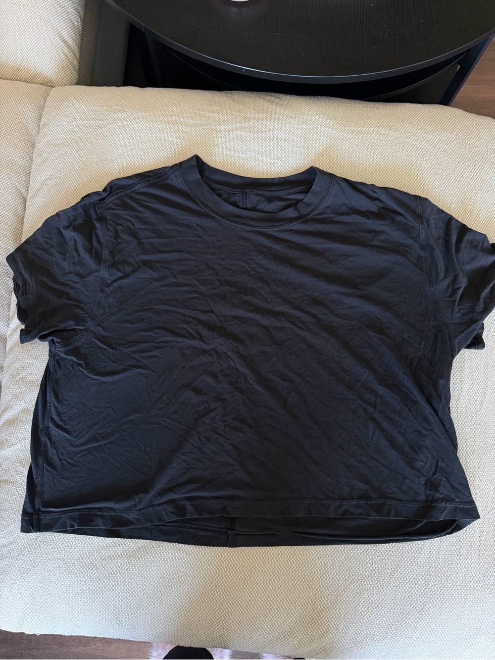 Lululemon Black Crew Neck T-Shirt